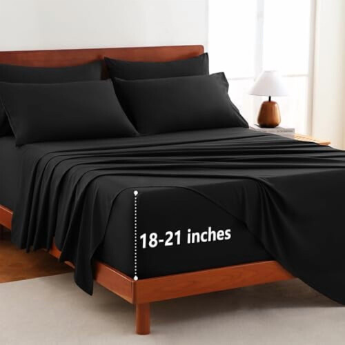 King Size Deep Pocket Sheet Set 6-Piece