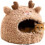 Deer-Style Cat Cave Bed for Small Dogs, L 1