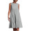 Robe d'été QLEICOM, grande taille, robe décontractée, robe de plage ample sans manches à col rond, couleur grise XL. 1