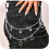 Ζώνη με αλυσίδες Star Pants Ασημένιες αλυσίδες τζιν Goth για γυναίκες και άνδρες 1