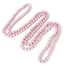 Roze 9mm 1,5M parelkralen lange ketting trui ketting bruiloft kerst