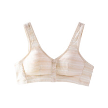 Sutiã feminino com fecho frontal, respirável e sem aro, tamanhos M a 5XL.