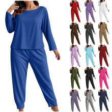 Women's Casual Short Sleeve Top & Pants Set