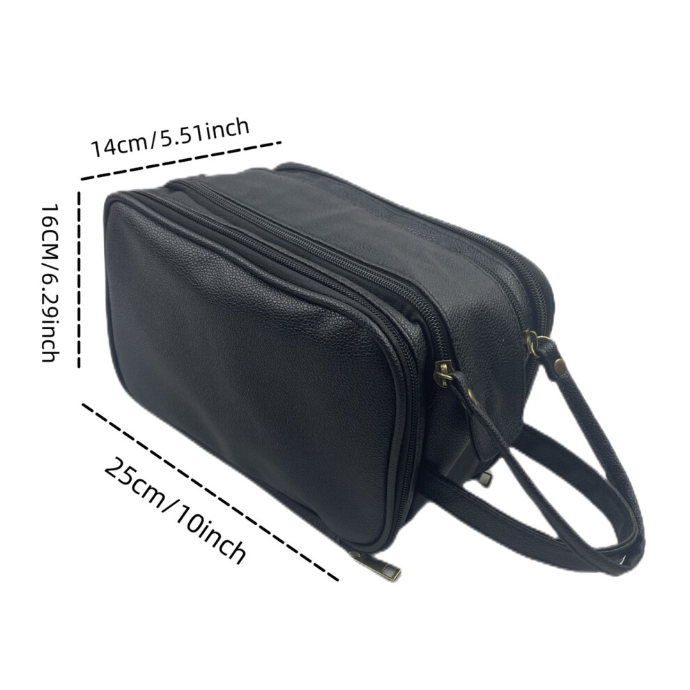 Stylish Men's Makeup Storage Bag â Sleek & Convenient Business Makeup Essentials, Compatible with All Makeup Tools