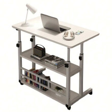 Mobiler Schreibtisch, höhenverstellbare, kompakte Workstation mit