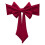 Elastic Bow Chair Back Decoration 40x15cm Wine 1