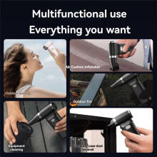 Handheld Turbo Jet Fan Desktop Fan 110000RPM Rechargeable Office Fan Violent Fan 6000mAh 100 Wind Speeds
