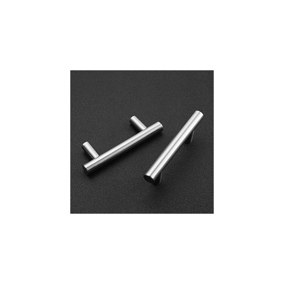 30-Pack 4" Brushed Nickel Cabinet Pulls, Stainless Steel, 2.5" Center, Compatible With Standard Cabinets 9193271734833