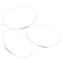 Conjunto de 3 peças de arruelas de aço para vedação da porta da lavadora.