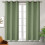 Polyester Blackout Curtains 63in Long, Grommet Thermal 1