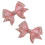 Satin bow shoe clips pink 8.5 x 6 x 2 cm 1