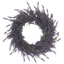 45x45 cm laventelin värinen kevätseppele, keinotekoinen violetti oviseppele kaikkiin vuodenaikoihin – yhteensopiva etuovien kanssa