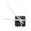 Quartz Clock Movement with White Hands 6.6 x 5.6 x 1.4 in 1