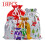 Christmas Drawstring Gift Bags Foil 12-Pack 1