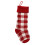 Plaid Knit Christmas Stocking – Acrylic, 46 cm 1