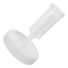 Wide Mouth Mason Jar Lid with Exhaust Valve, White PP