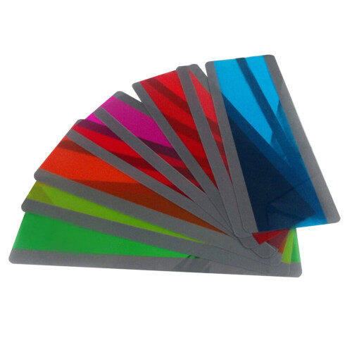 12 τεμάχια διαφανείς σελιδοδείκτες PVC, 19x7cm