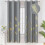 Blackout Grommet Curtains 52x84 in, Polyester, 2 Panels 1