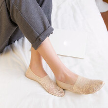 Cotton Low Summer Antiskid Socks Women Liner Cut Lace Socks Boys Slipper Socks with Rubber Sole