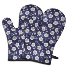 Pioneer Ofenhandschuhe mit Blumenmuster, 2er-Pack, hitzebeständig, 19,5 x 30,5 cm