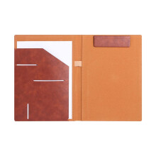 Portfolio profesional cu clipboard, dosar din piele ecologică pentru CV-uri, suport pentru blocnotes A4/Legal și organizator de documente – Maro