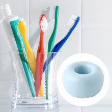 1*Porte-brosse à dents Urbanstrive Mini porte-brosse à dents élégant en céramique pour comptoir de salle de bain
