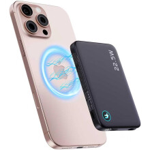 Ultra tenká bezdrátová powerbanka 12800 mAh s magnetickým držákem