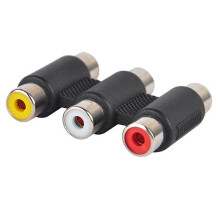 3RCA AV audio-video női-női csatlakozó adapter hosszabbító kábel komponens