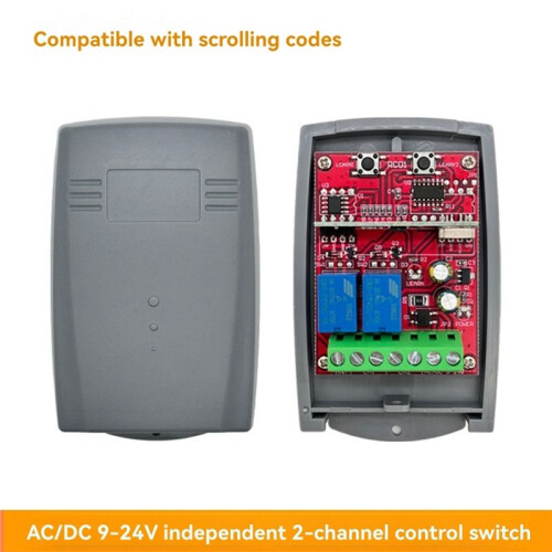 AC/DC9V-24V Universal 2-Channel Controller for Electric Rolling Garage Gate Door Remote Control 1