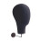 Manikin Head Display for Hairpieces Black Wall Mounted 1