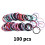 100 τεμάχια Scrunchies, Απαλά Scrunchies για Μαλλιά για Γυναικεία, Αξεσουάρ Μαλλιών Άνετης 1