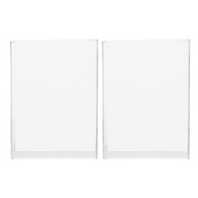 WHAMVOX 2pcs Clear Acrylic Box Frame Deep Display Case for Wedding Bouquet Dried Flowers Wall Mount Tabletop