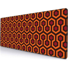 Overlook Hotel Pattern XXL Gaming Musemåtte, 31,5x11,8", Skridsikker gummibase, Syet Kant, Kompatibel med alle mus