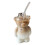 Bear-Shaped Clear Glass Mug 1