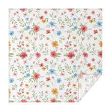 Nappe carrée à motif floral Pioneer Flower, imperméable, lavable et anti-taches, idéale pour la décoration de la maison, de la cuisine et des