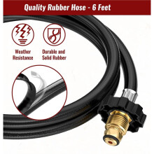 6 Feet Propane Fuel Filter Hose F273699 for Mr.Heater Buddy Portable Buddy and Buddy Heaters,with POL Adapter