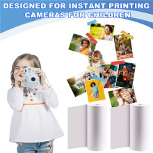 57x25mm Thermal Paper 30 Rolls White Children Camera Instant Print Kids Printing Paper Replacement Accessories Parts