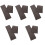 10Pcs Rubber Stamp Making Mat Dark Grey Cuttable Photosensitive Pad 6