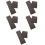 10Pcs Rubber Stamp Making Mat Dark Grey Cuttable Photosensitive Pad 10
