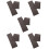 10Pcs Rubber Stamp Making Mat Dark Grey Cuttable Photosensitive Pad 11