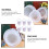 Seaux de rangement de peinture blancs PP6-Pack 3