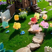 45 Miniaturas Luminosas de Vacas, Animales Pequeños de Resina Que Brillan en la Oscuridad para Esconder en Jardines de Hadas en Miniatura