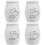 4Pcs White Aluminium Alloy Urns Small Durable Ashes Holders 7