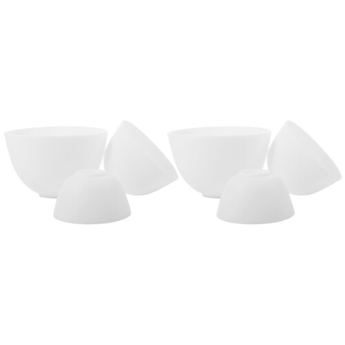 24Pièces Bols Mixage Silicone Empilables Pour Masques Spa 2