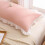 Queen Pillow Covers 20x30 in, Ruffled Microfiber Sham Set 5