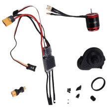 3542 1850KV Outrunner Brushless Motor AM32 80A ESC with Belt Drive Gear Box for 1/10 RC Crawler Car SCX10 TRX4 TRX6,B
