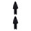 2Pièces Cape Robe Halloween Polyester Costume À Fête 6