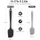 Espátula de silicone extragrande de 35,5 cm (14 polegadas), resistente ao calor até 315 C (600 F). 2