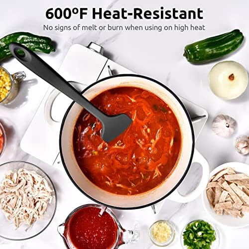 Espátula de silicone extragrande de 35,5 cm (14 polegadas), resistente ao calor até 315 C (600 F). 2