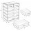 Make-up organizer met 6 lades van transparant acryl 3